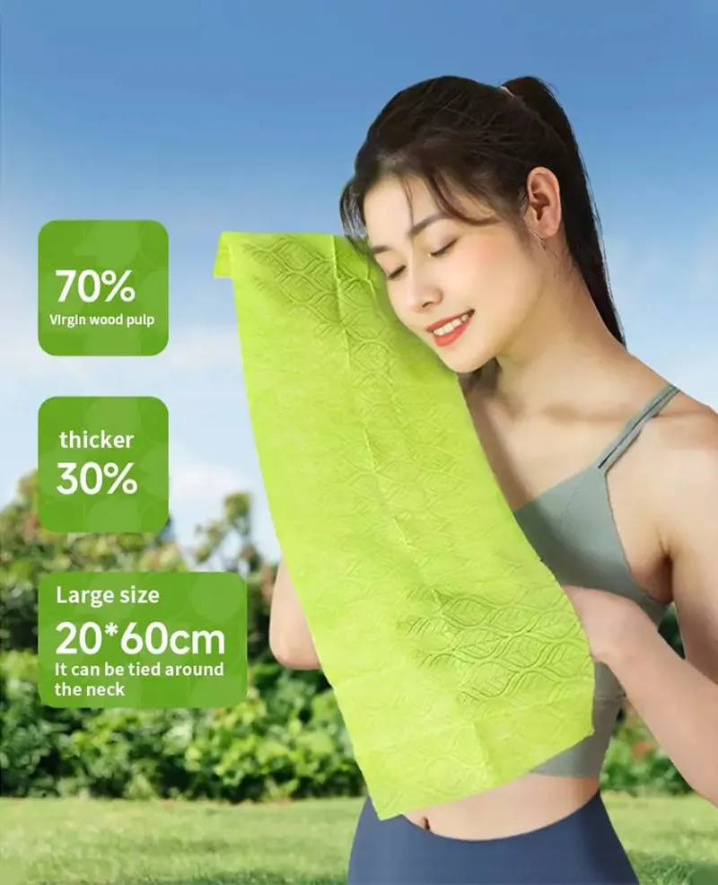 Green Cooling Towels